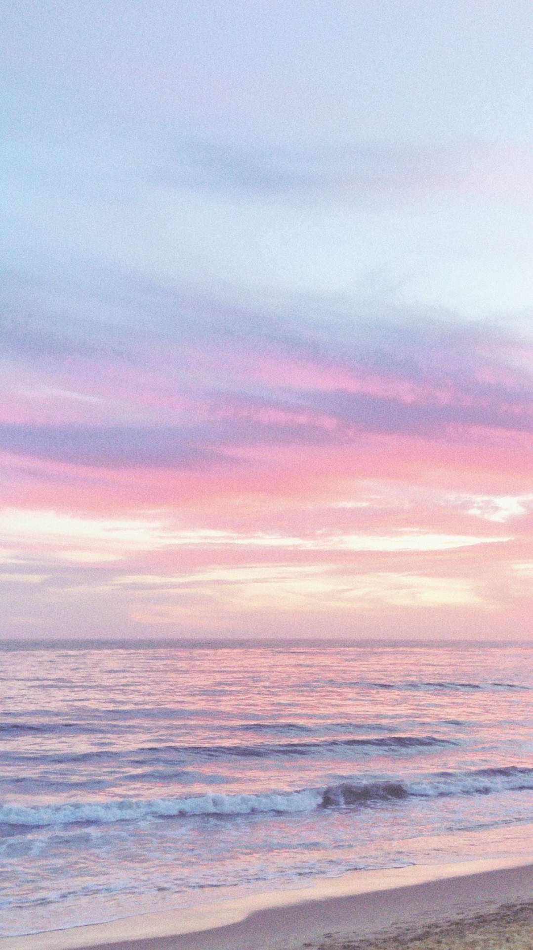 Pastel Phone Beach Sunset Background