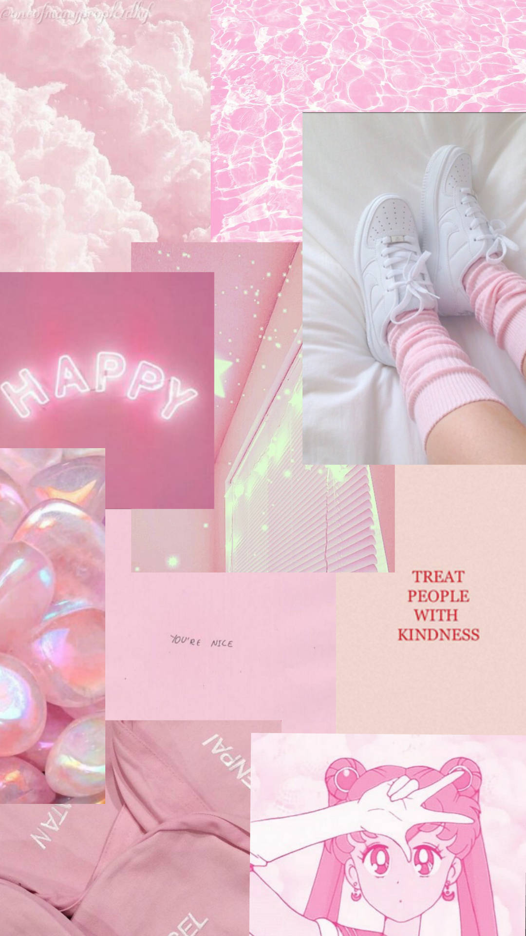 Pastel Phone Pink Aesthetic Background