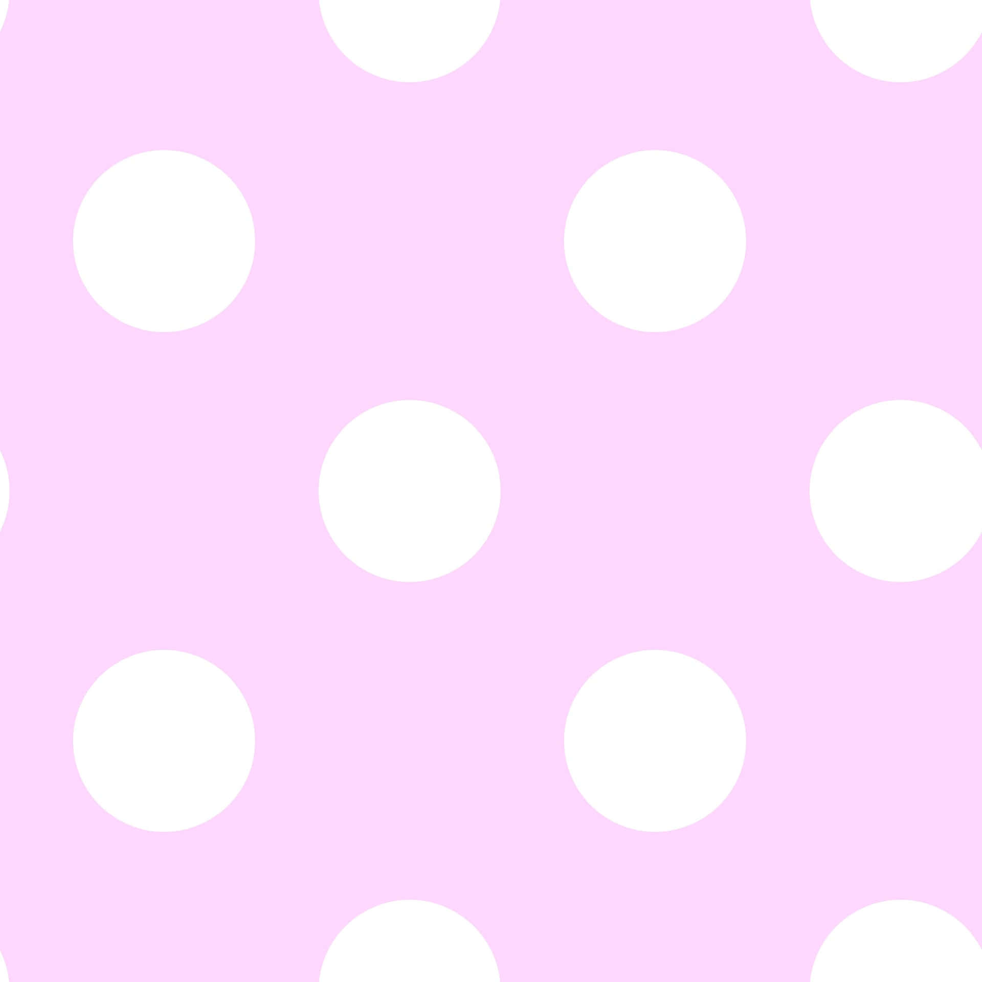 Pastel Pink And White Polka Dot Background