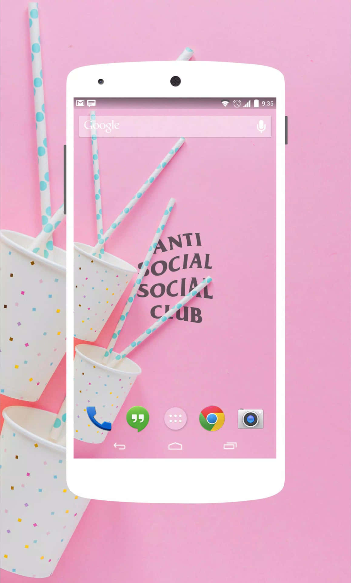 Pastel Pink Anti Social Club Iphone Background