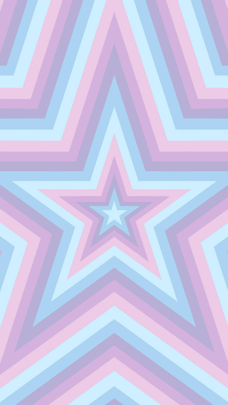 Pastel Pink Blue Star