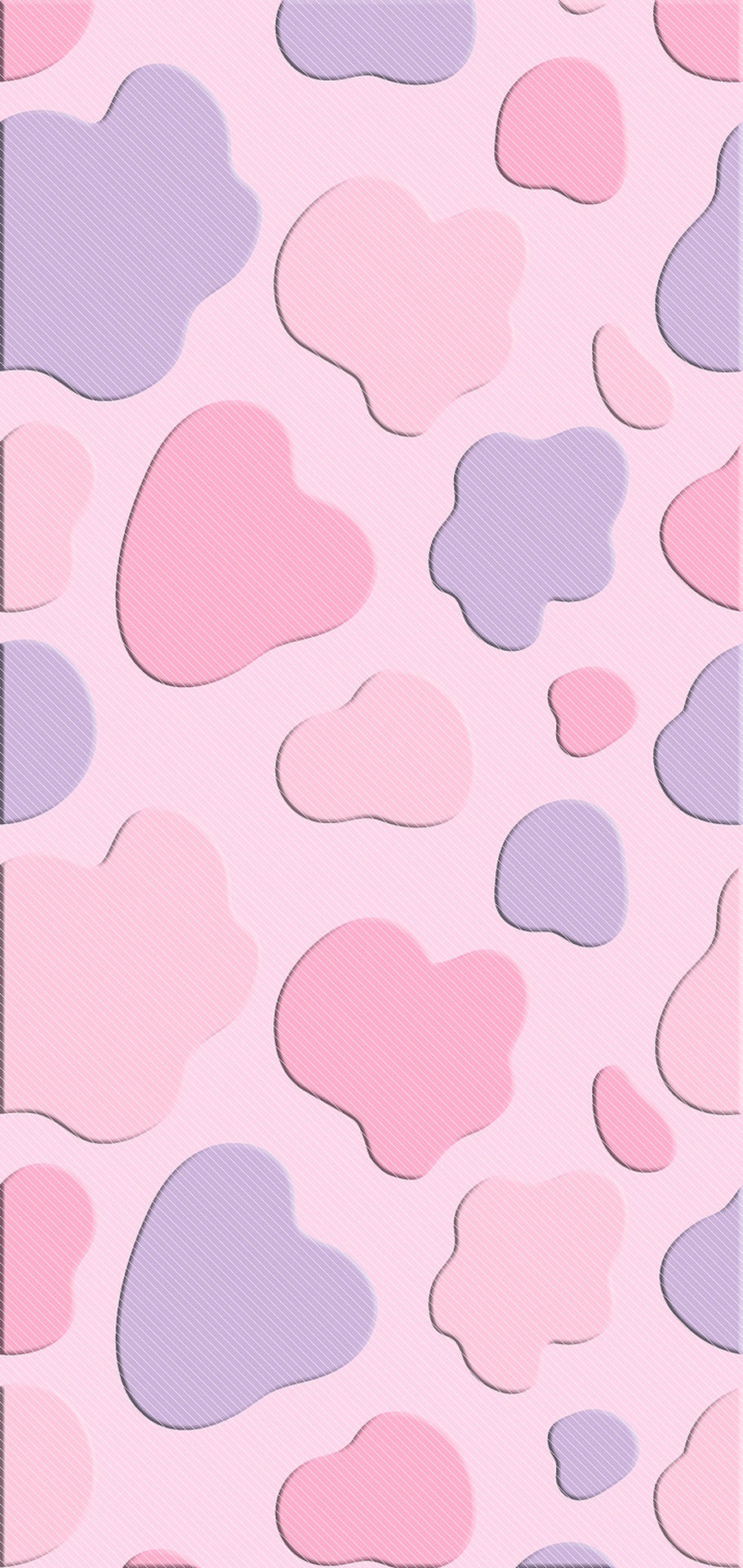 Pastel Pink Cow Print Background