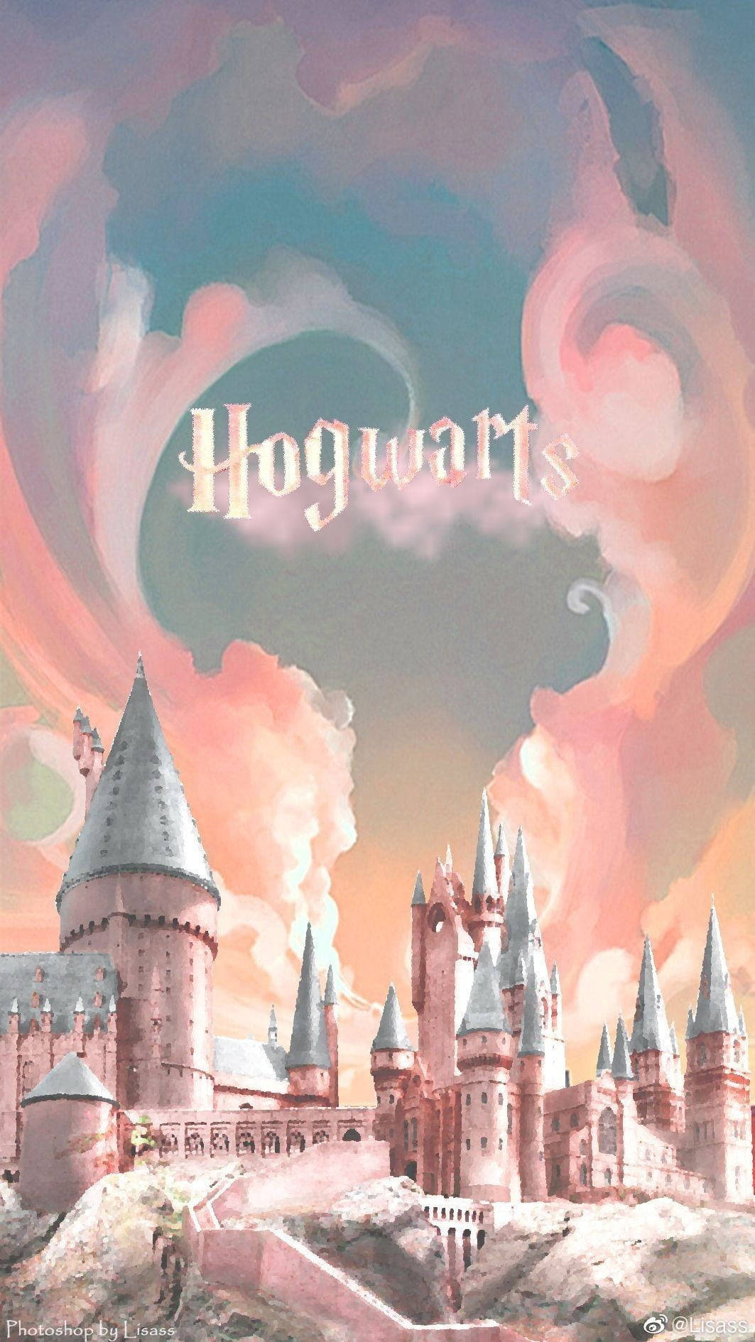 Pastel Pink Cute Harry Potter Hogwarts