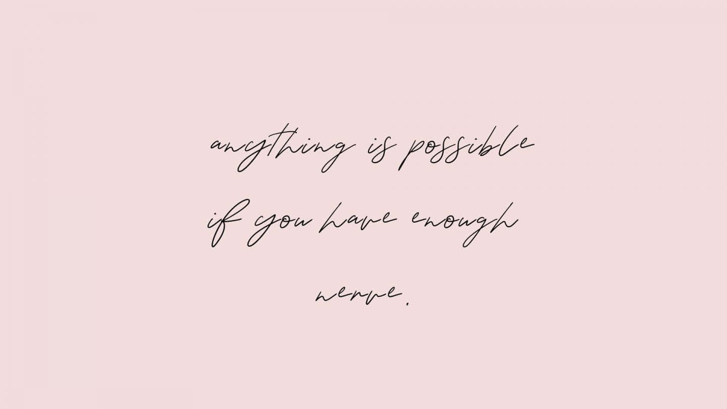 Pastel Pink Quote Nice Desktop Background