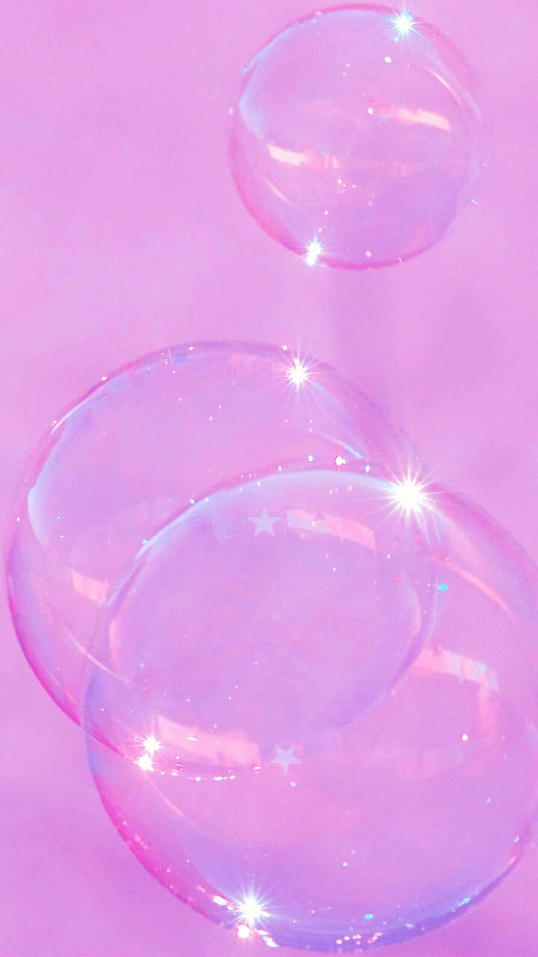 Pastel Purple Iphone Bubbles Background