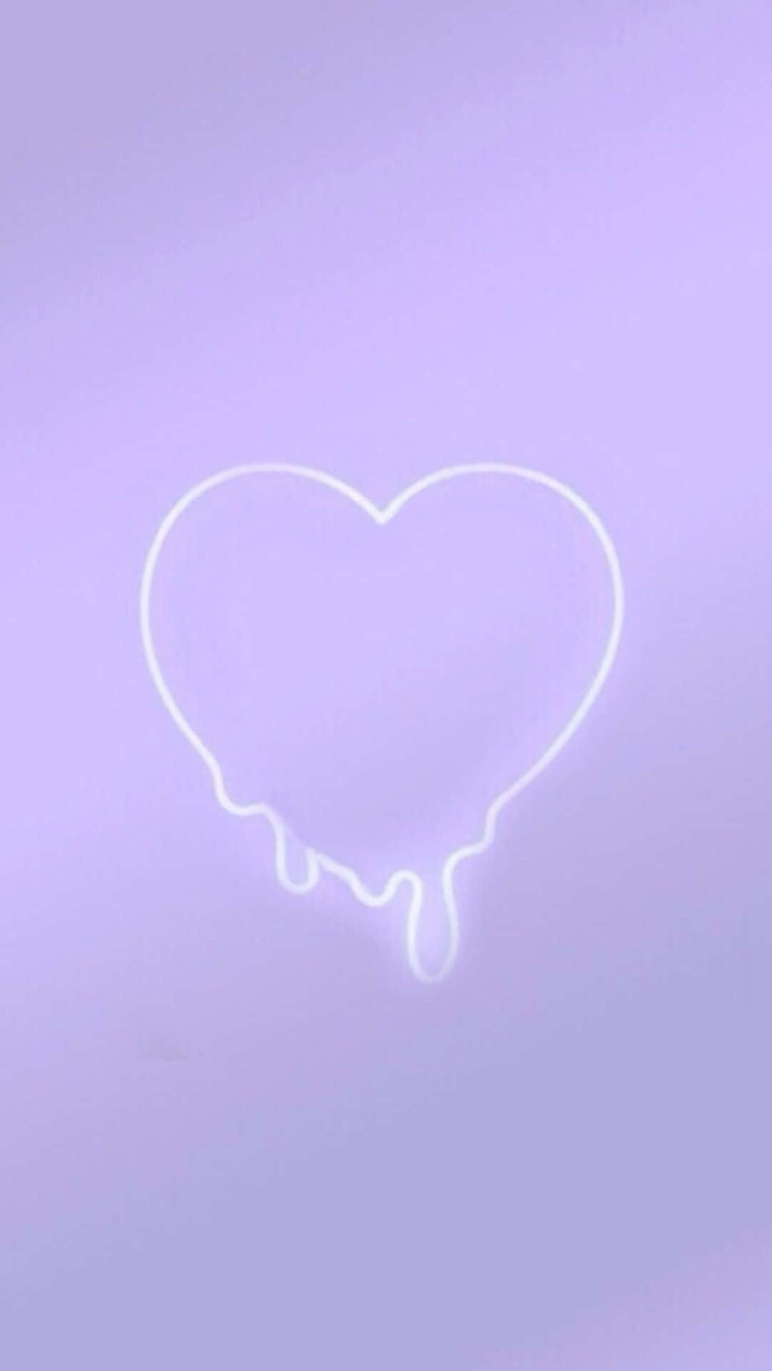 Pastel Purple Iphone Heart
