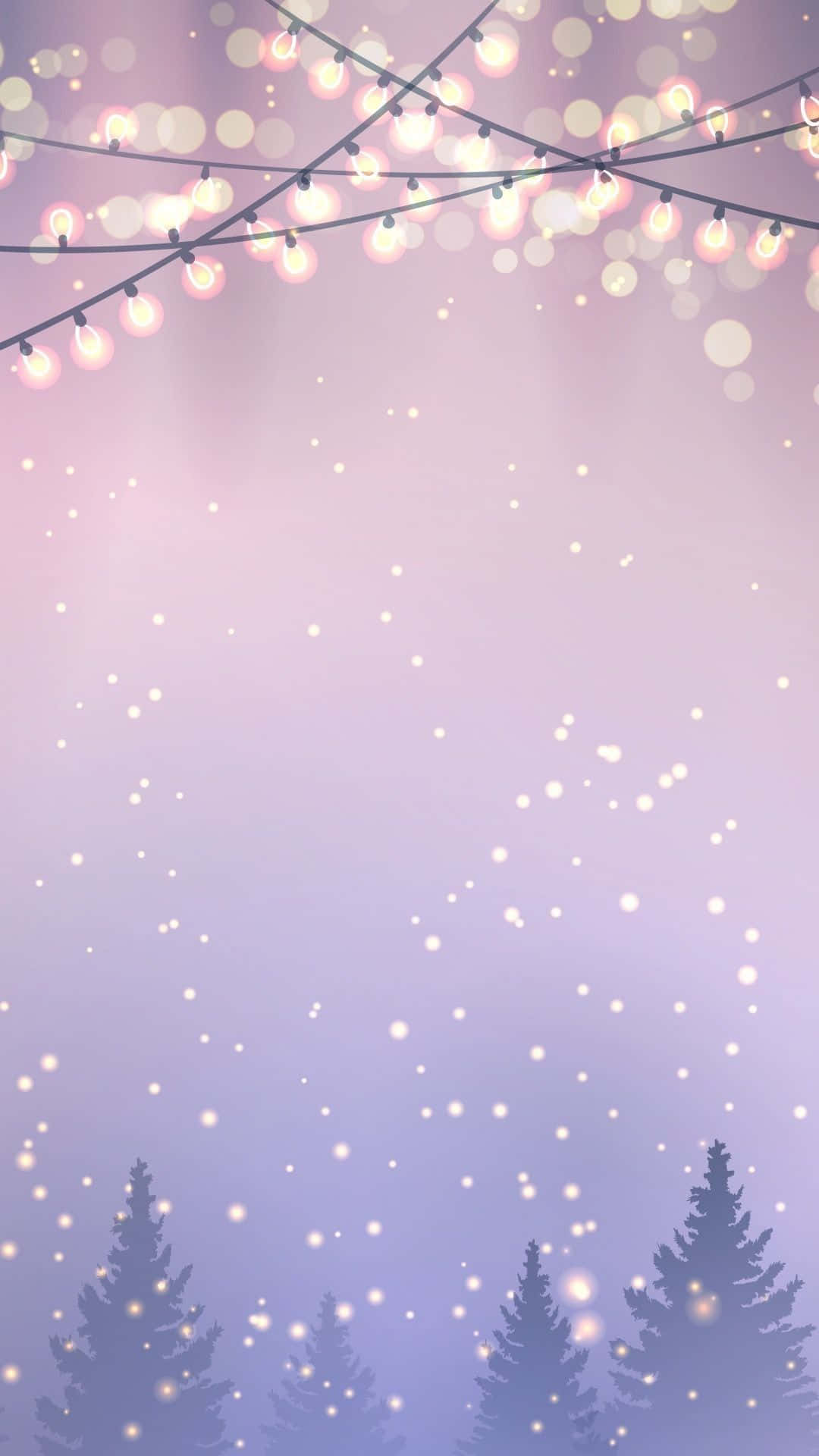 Pastel Purple Iphone Snow Art Background