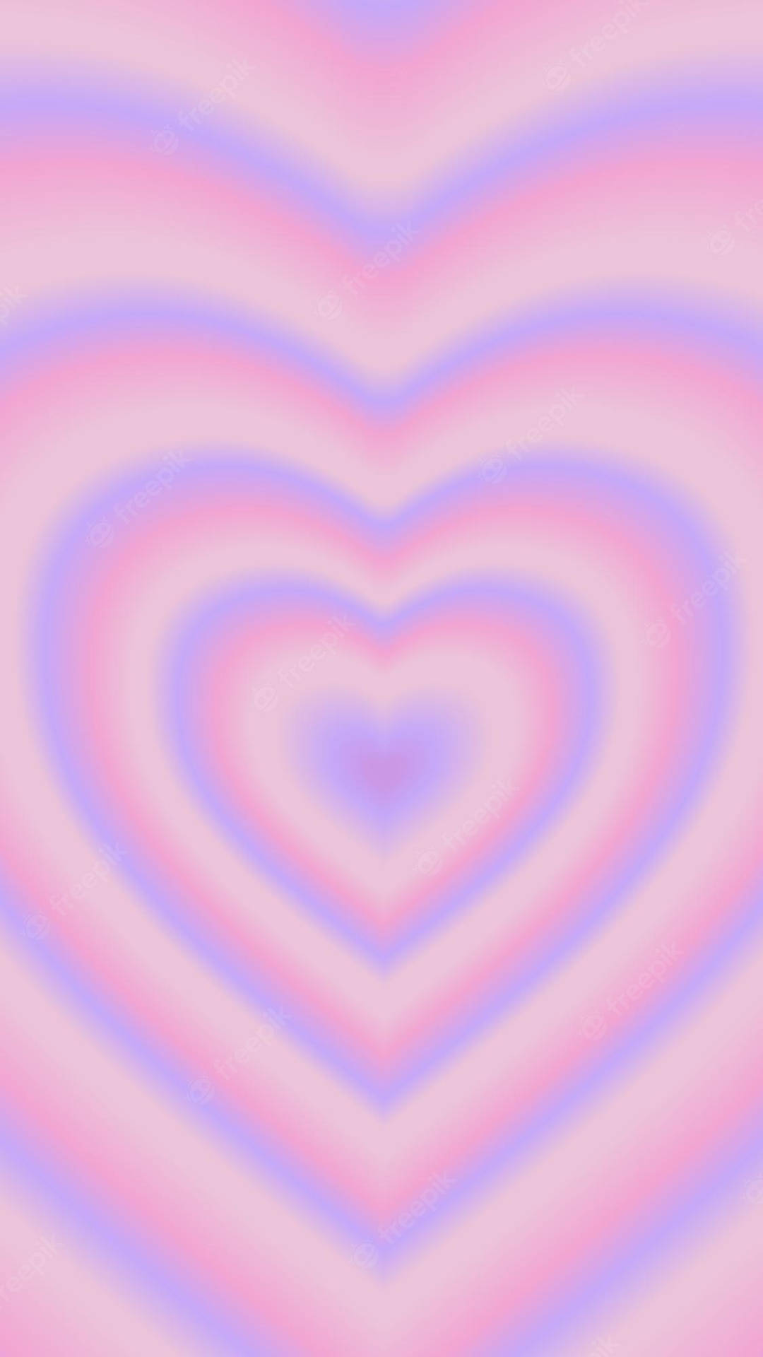 Pastel Purple-pink Wildflower Heart Background