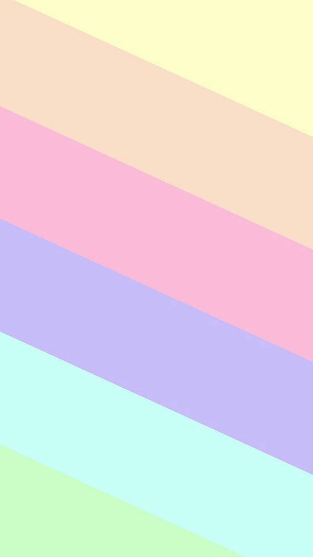 Pastel Rainbow Diagonal Stripes Background