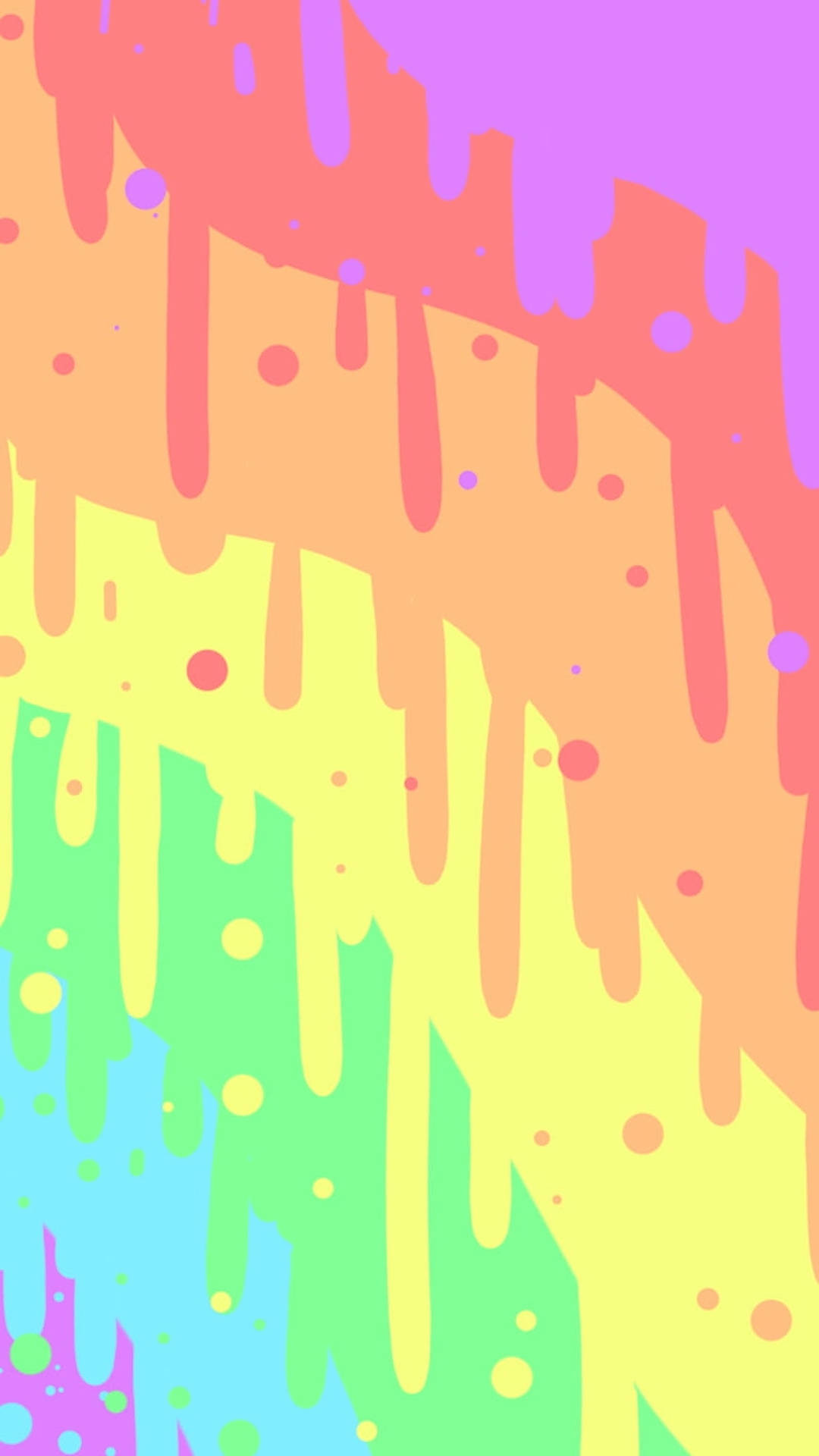 Pastel Rainbow Drip Art Background