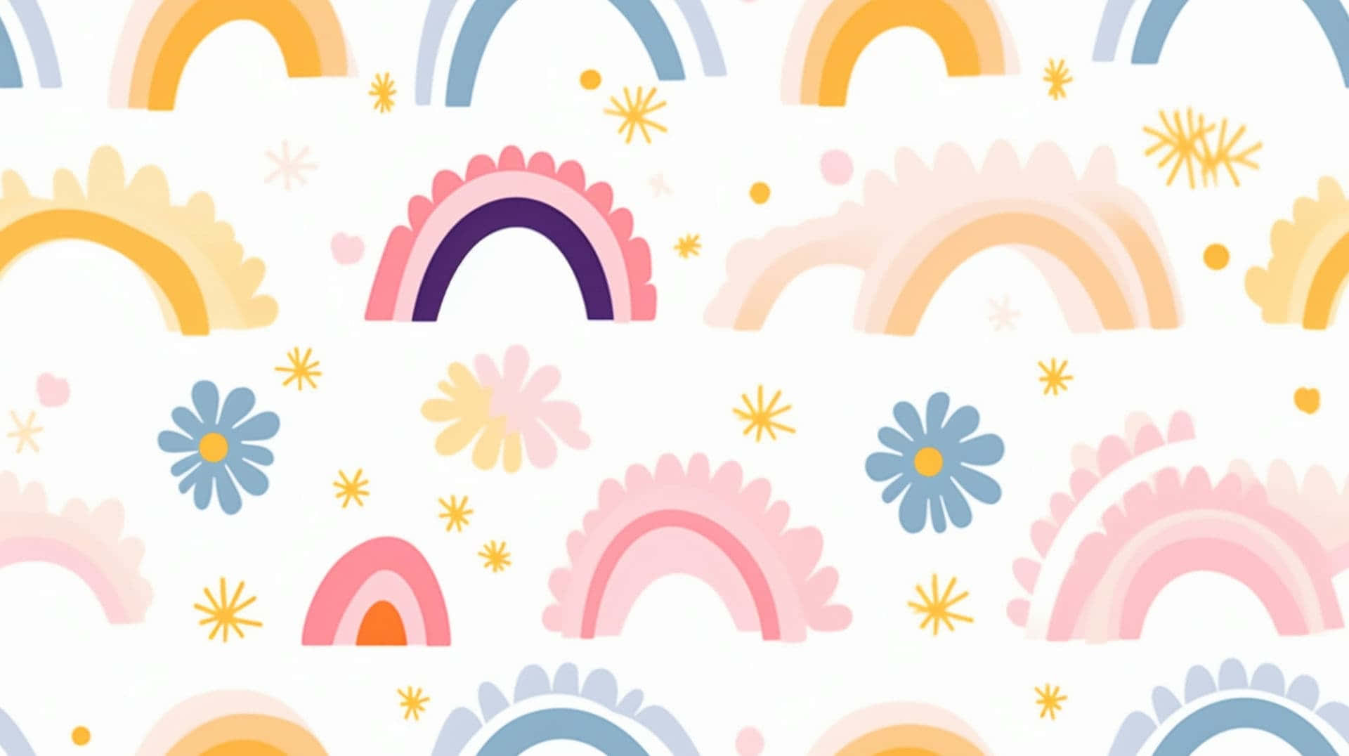 Pastel_ Rainbow_ Pattern_ Background Background