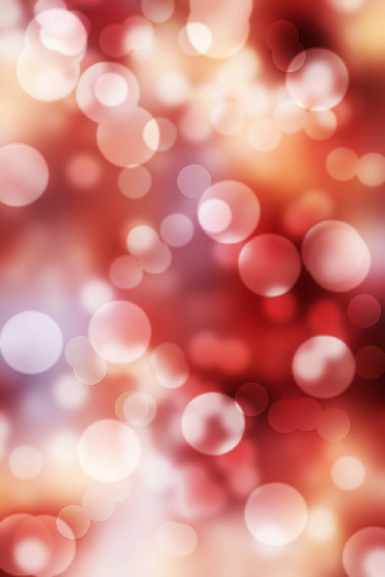 Pastel Red Aesthetic Bokeh Background