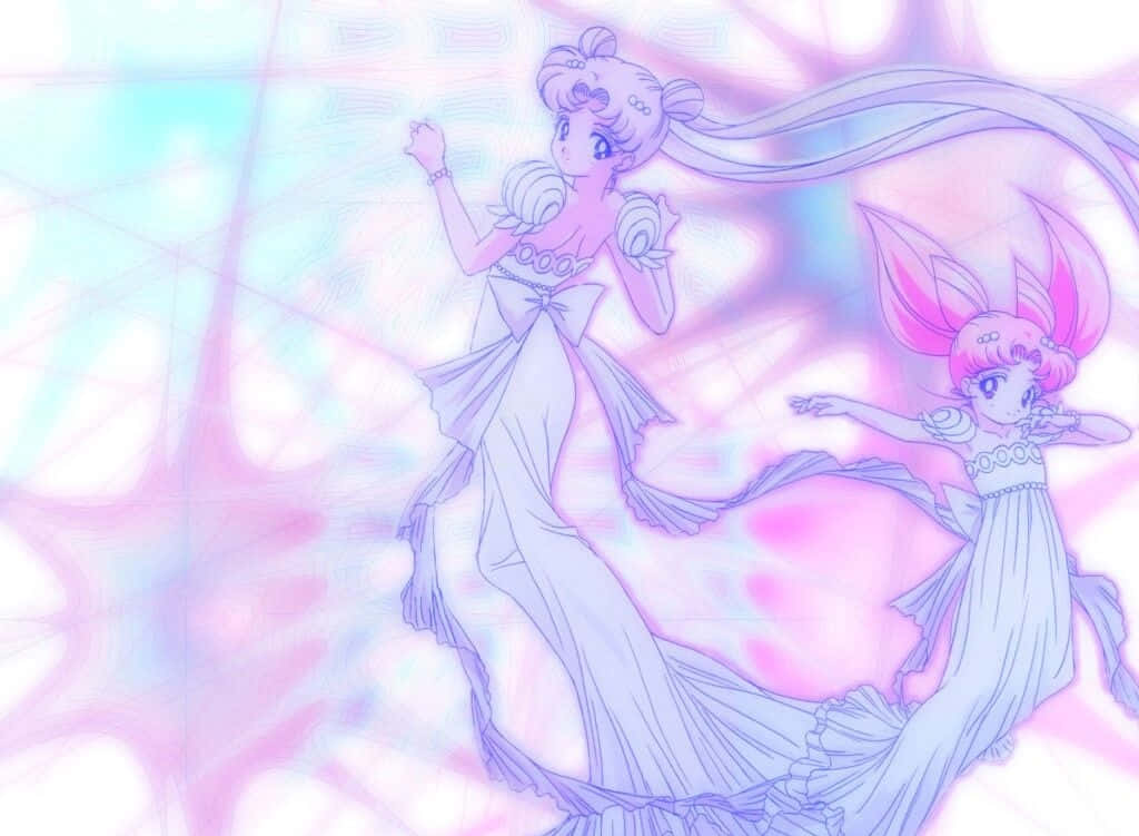Pastel Sailor Moon Chibiusa Anime Girls Background