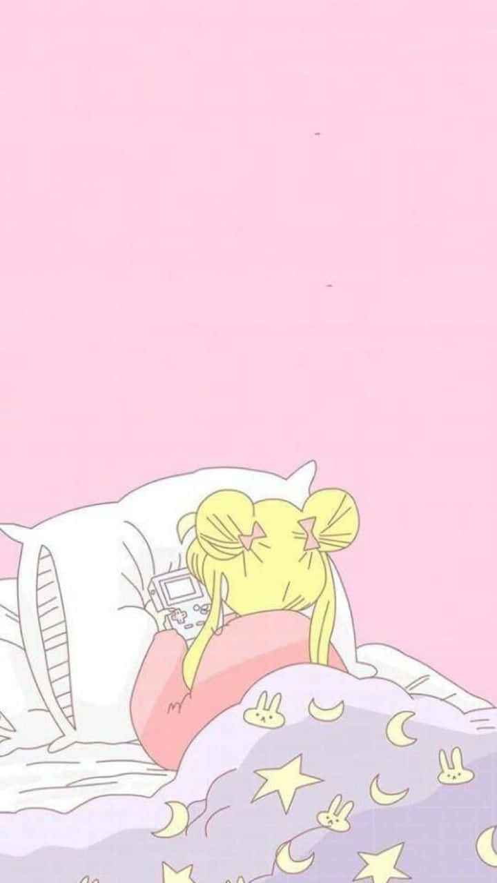 Pastel Sailor Moon Usagi Tsukino Gameboy Background