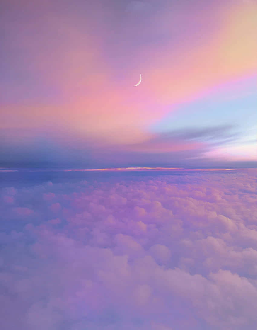 Pastel Shades Of Pink And Purple Background