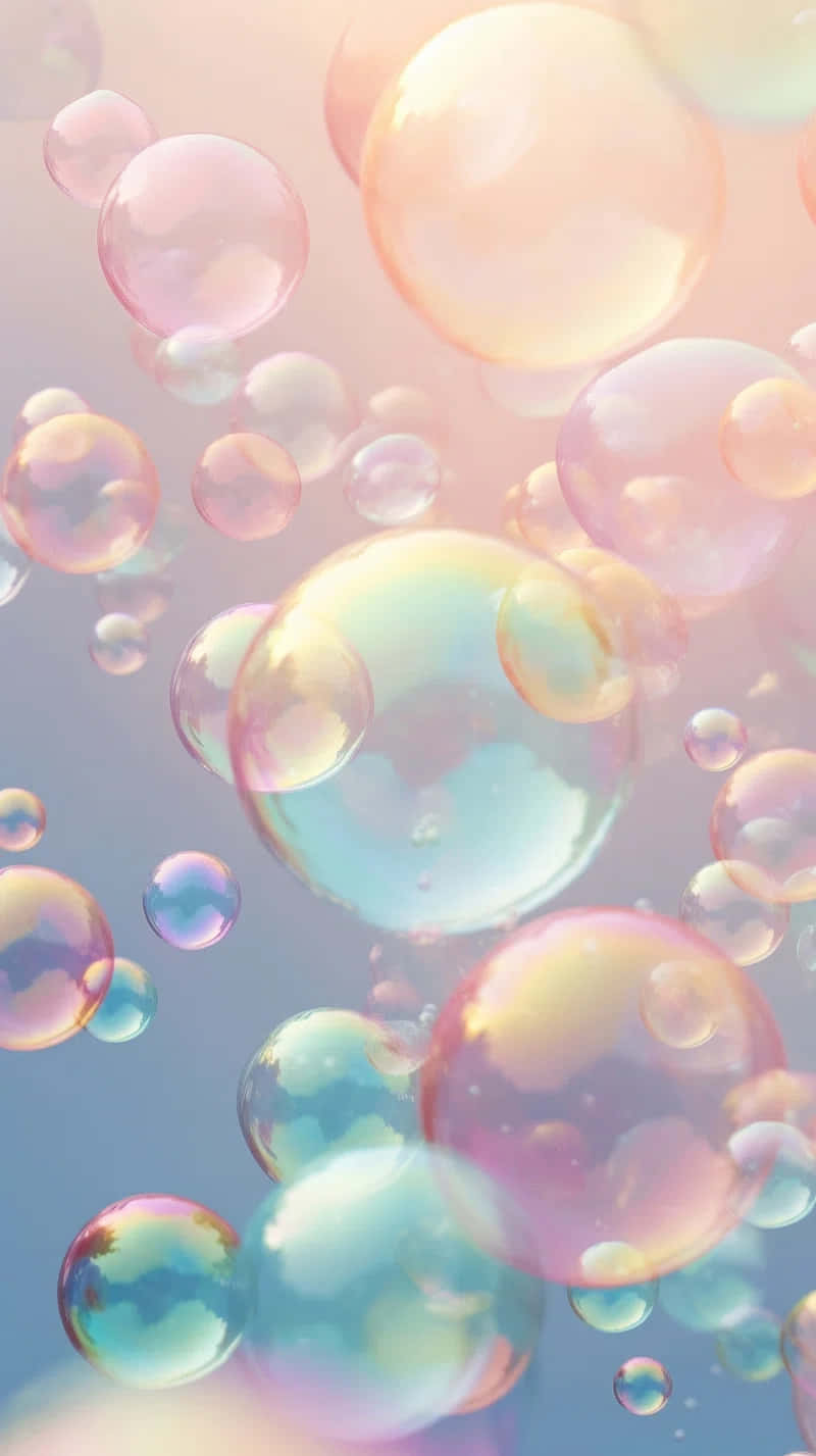 Pastel_ Soap_ Bubbles_ Background Background