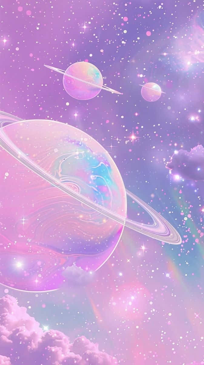 Pastel Space Fantasy Wallpaper Background