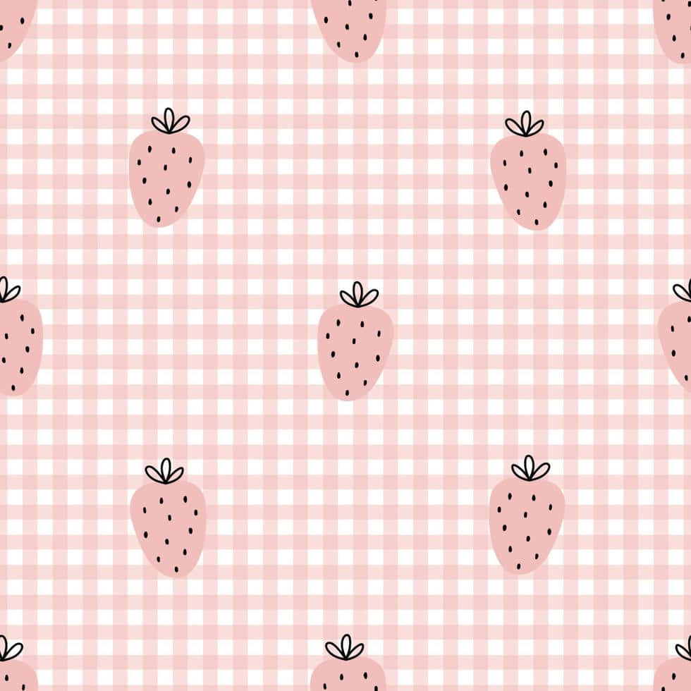 Pastel Strawberry Fruit Background