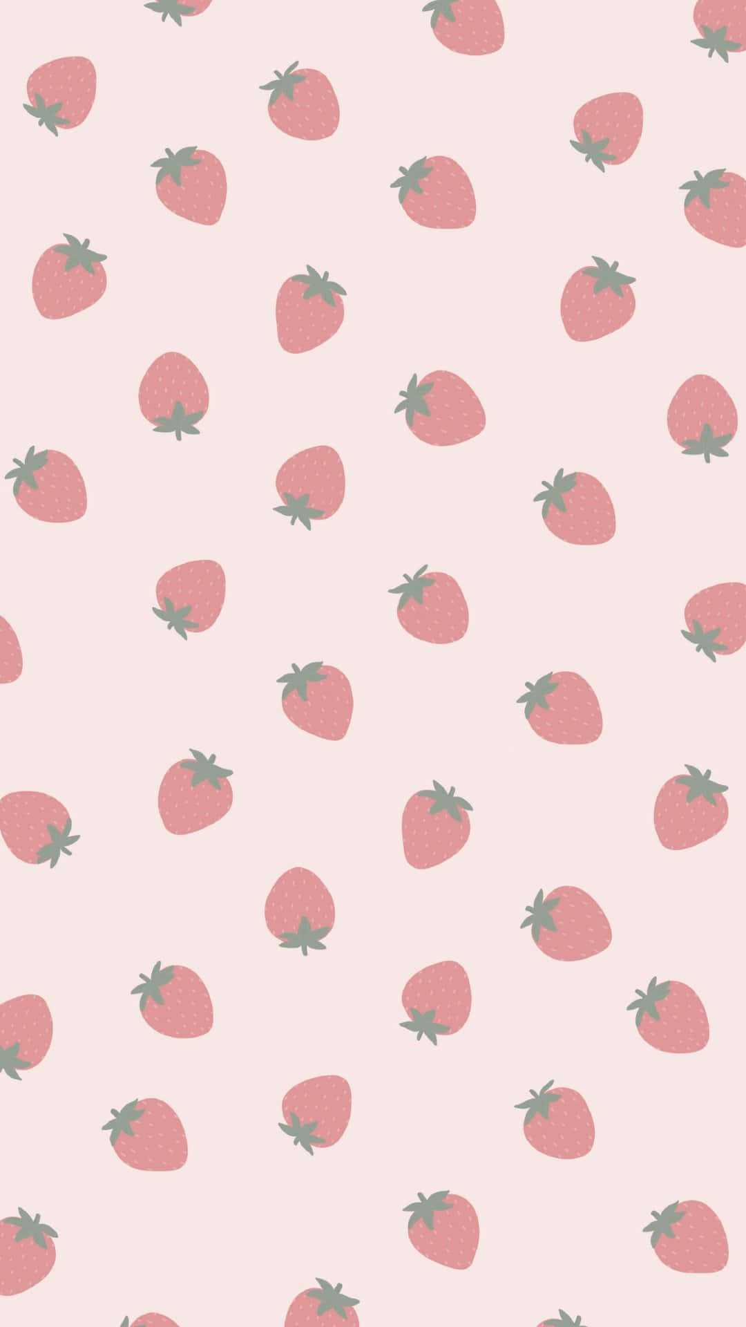Pastel Strawberry Random Pattern Background