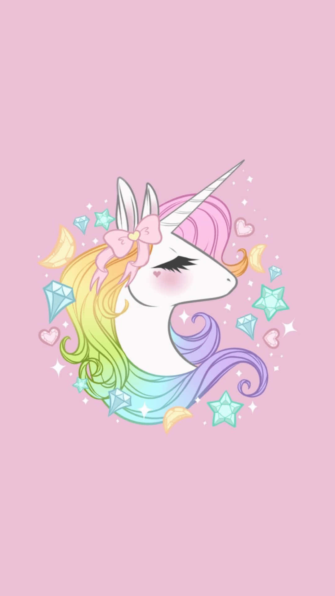 Pastel Unicorn Illustration Background