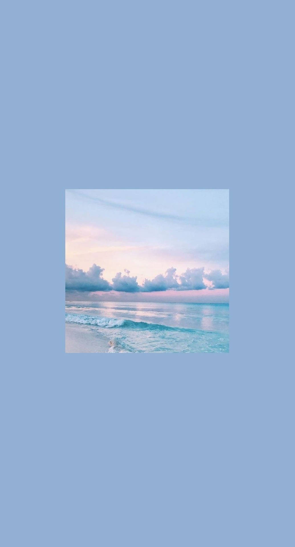 Pastel Vintage Image Of Ocean Background