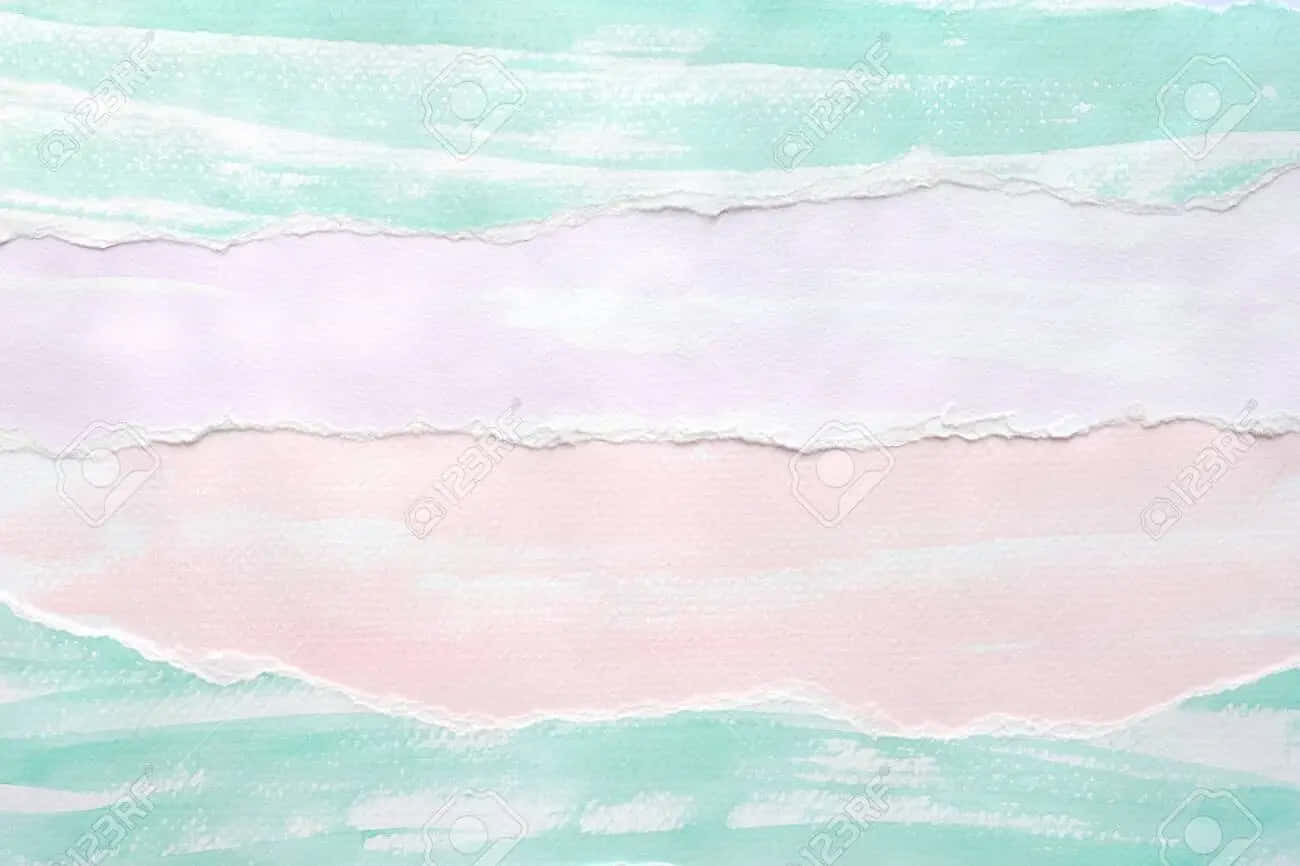 Pastel Watercolor Background With Torn Paper Stock Photo - Etsy Background