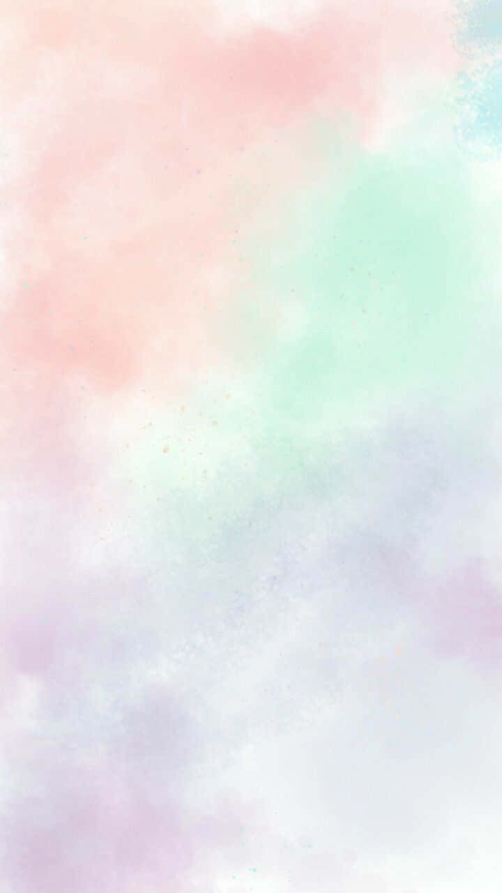 Pastel Watercolor Cloudy Art Background