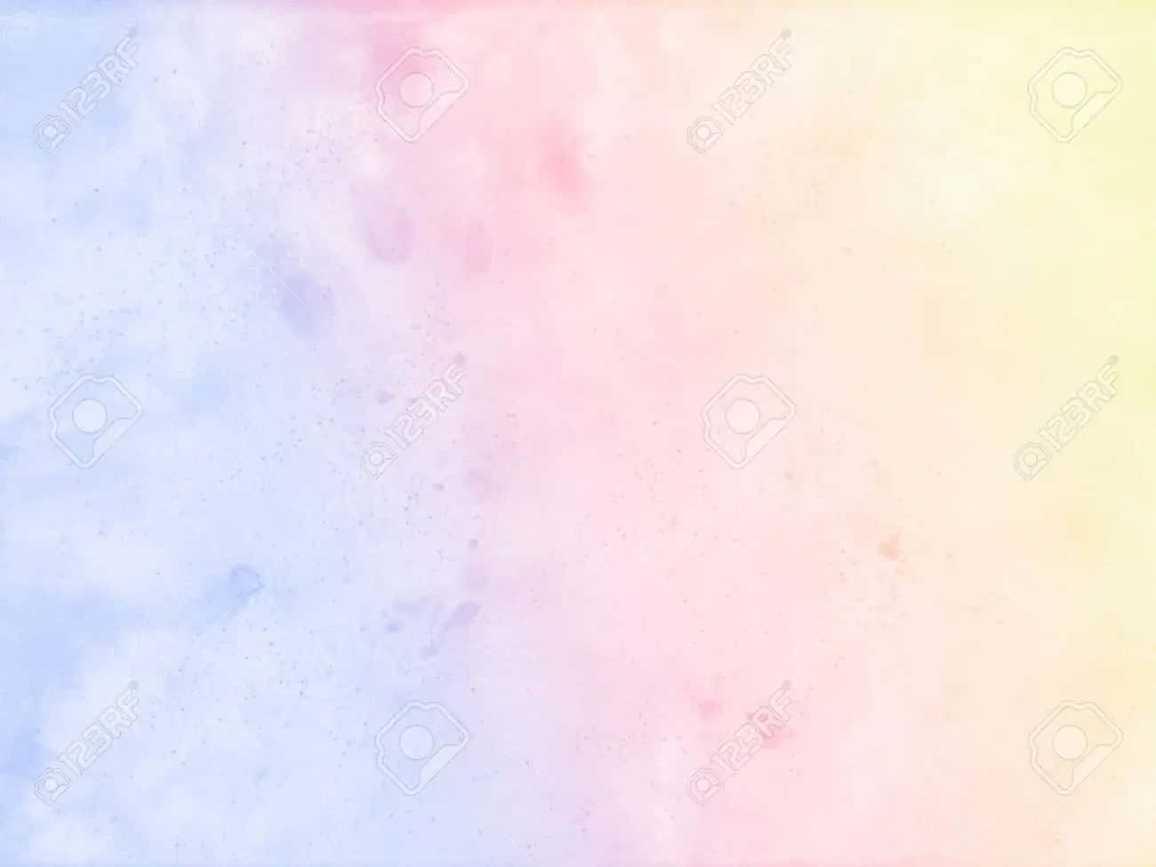 Pastel Watercolor Pink Blue Yellow Colors Background