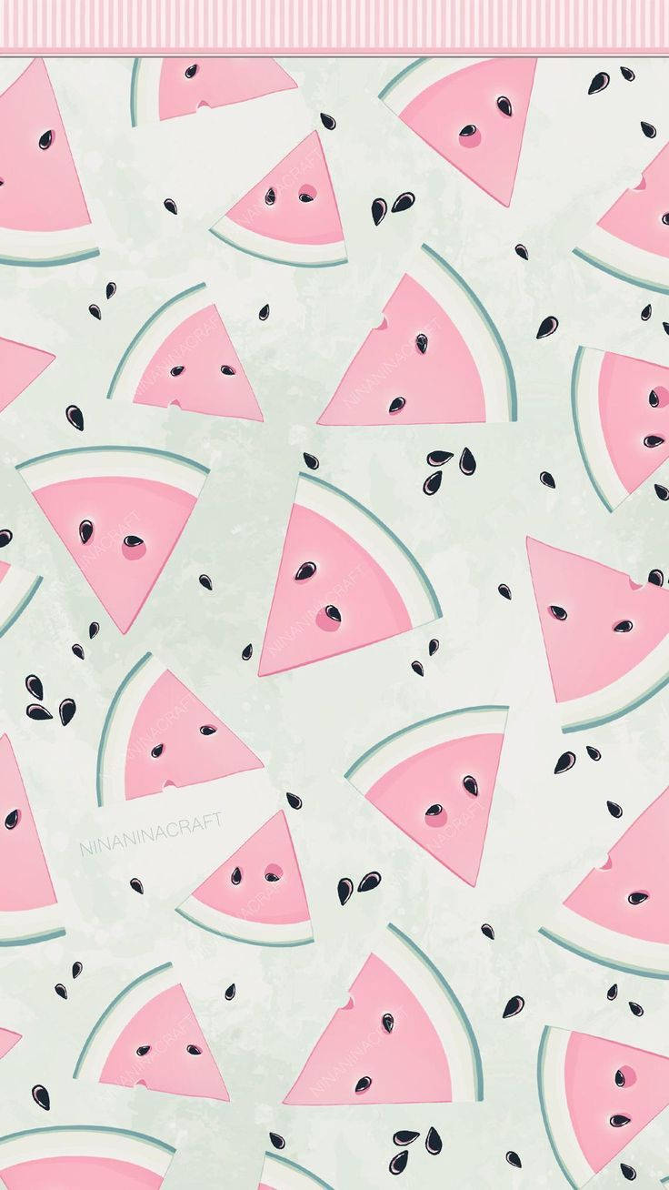 Pastel Watermelon Summer Iphone Background