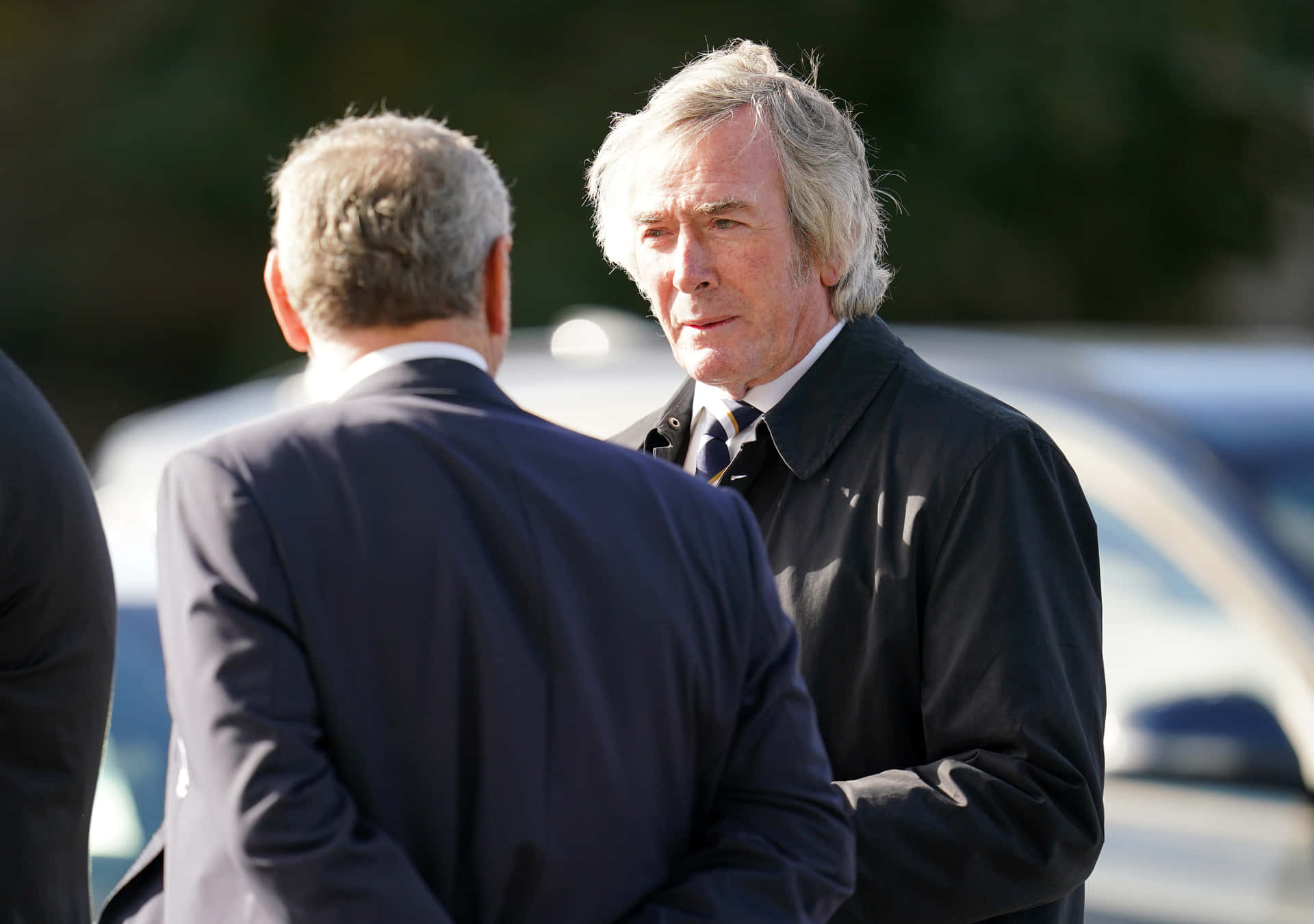 Pat Jennings Attending The Funeral Of Jimmy Greaves Background