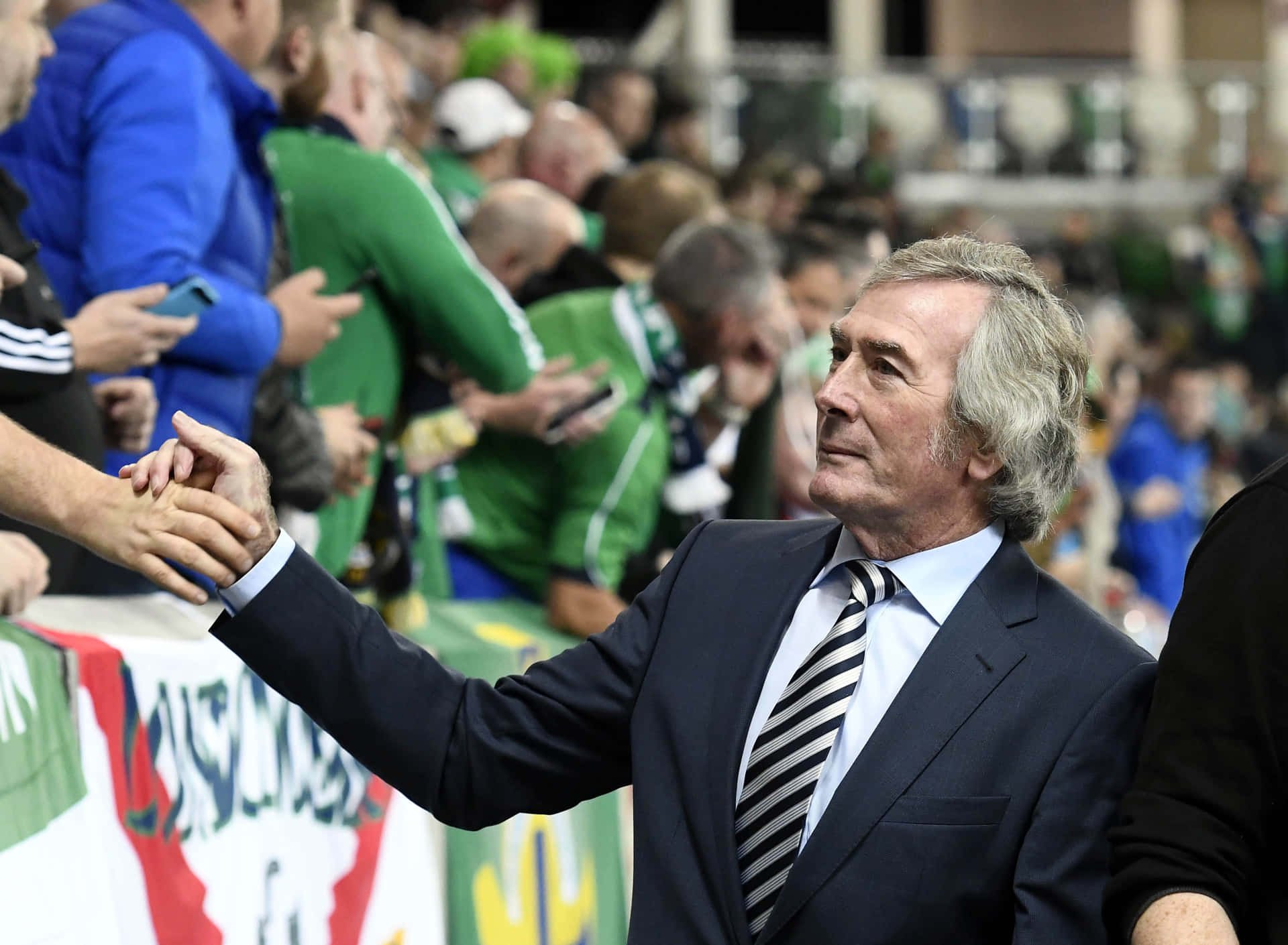 Pat Jennings Lap Of Legends Fifa World Group Qualifier Background