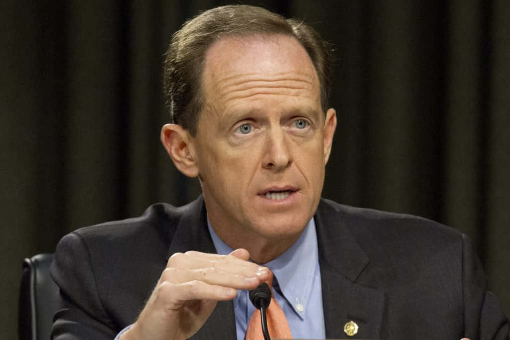 Pat Toomey Communicating Through Hand Gestures