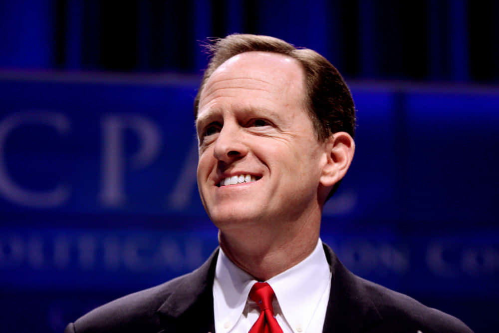Pat Toomey Smiling At Cpac