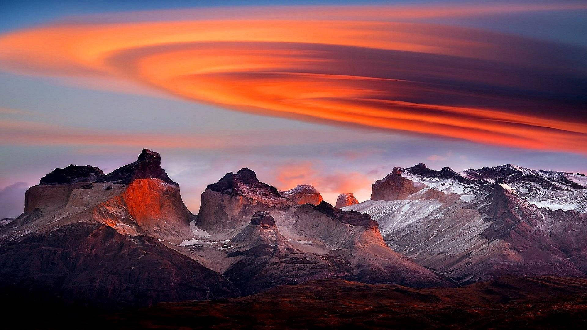 Patagonia Distinct Mountain Peak Background