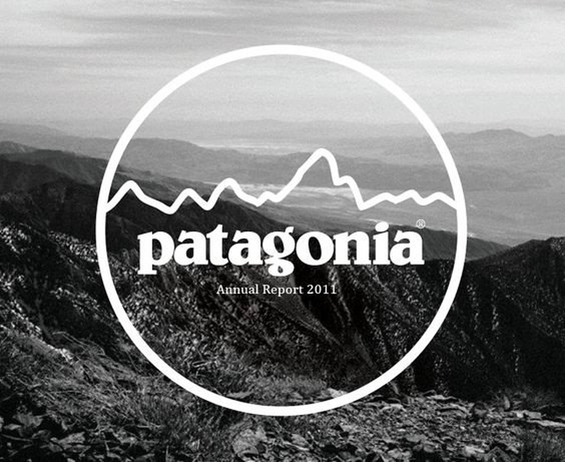 Patagonia Logo Black Aesthetic Background