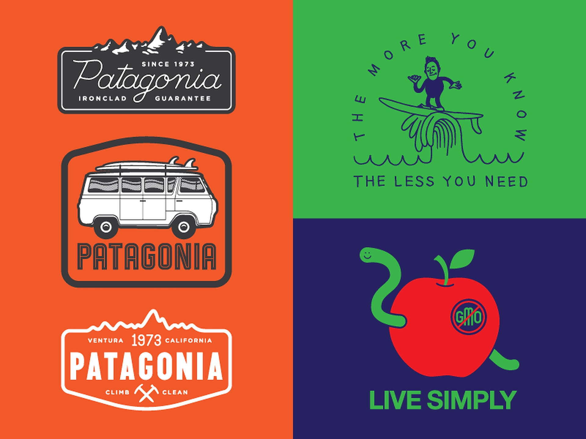 Patagonia Logo Collage