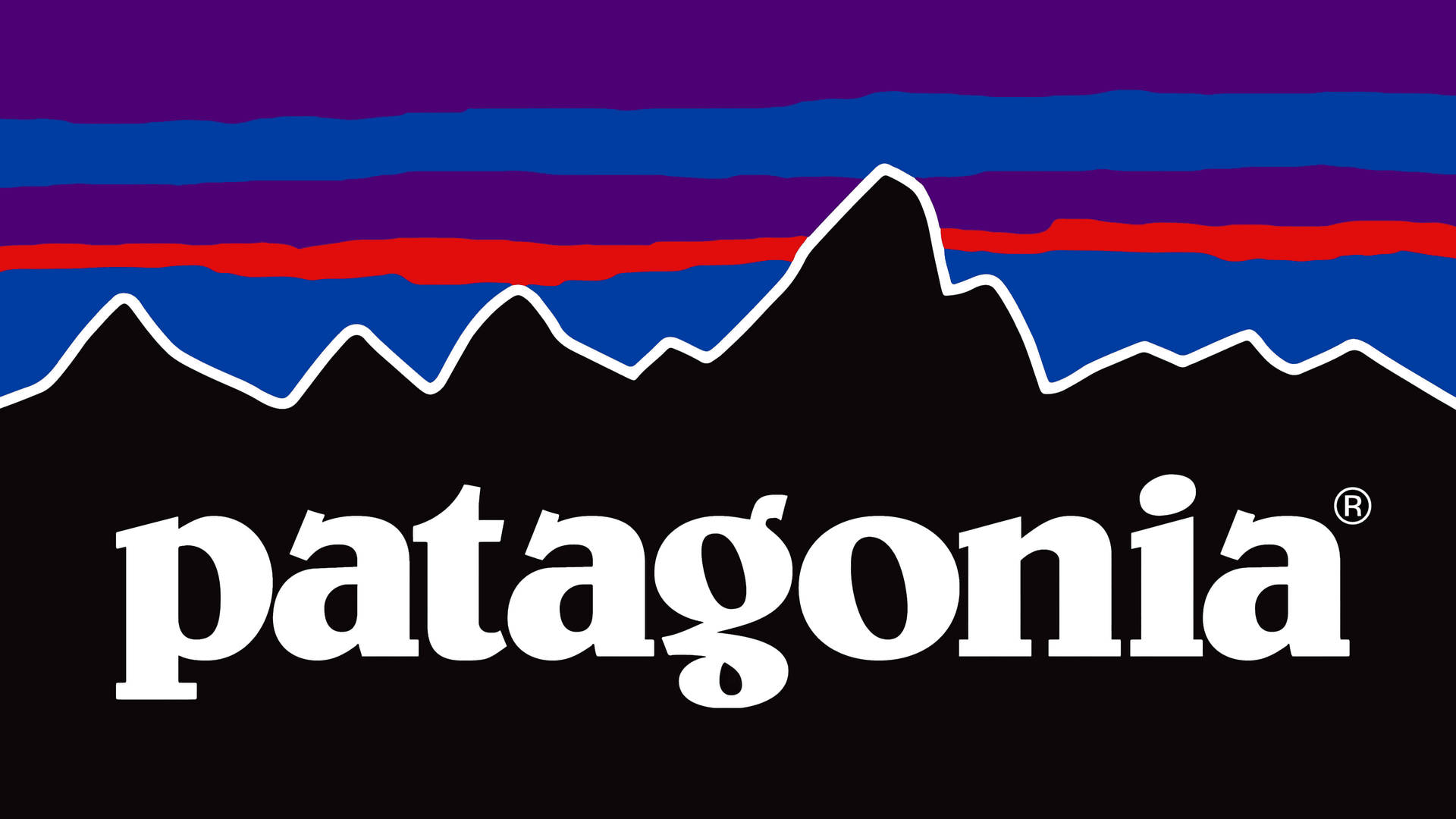 Patagonia Purple Logo Background
