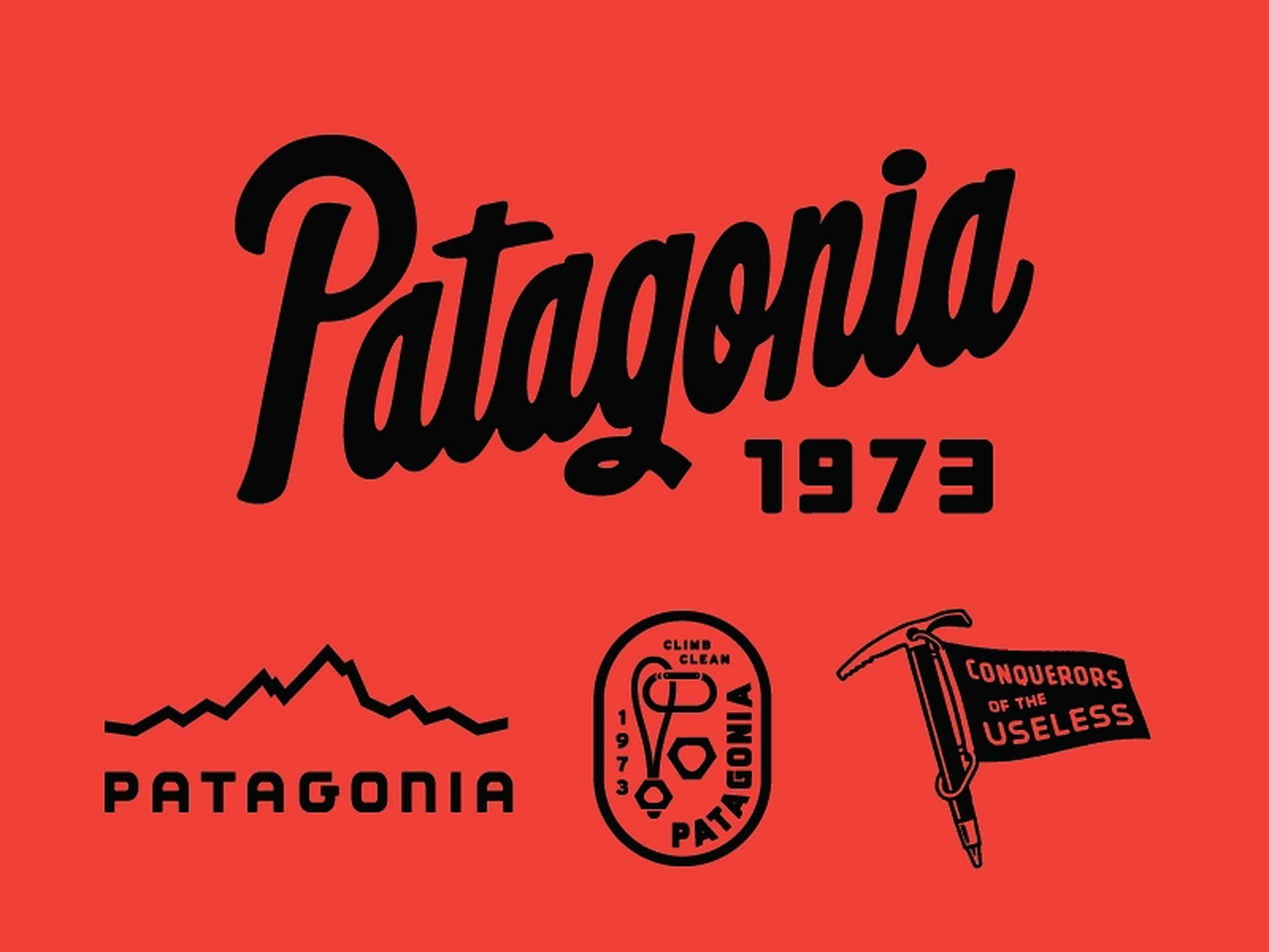 Patagonia Red Logo Background
