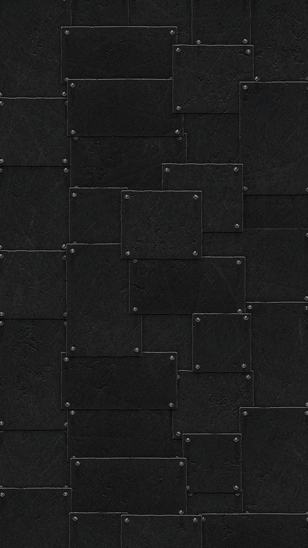 Patched-up Black Leather Iphone Background