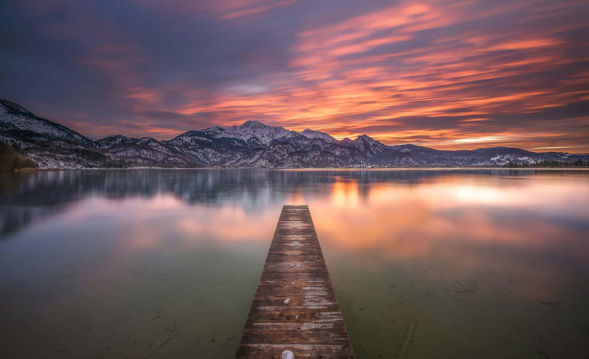 Path On A Lake Background