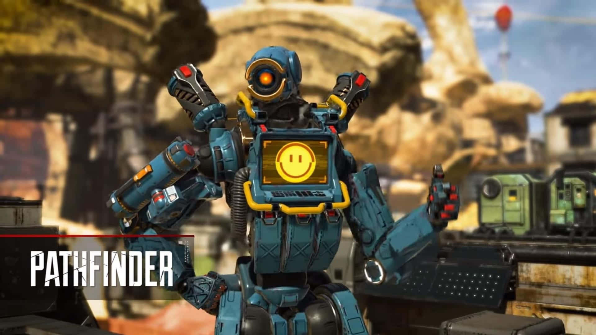 Pathfinder Reaches New Heights In Apex Legends Background