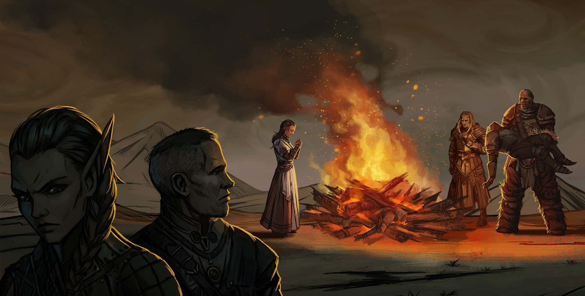 Pathfinder: Wrath Of The Righteous Campfire Background