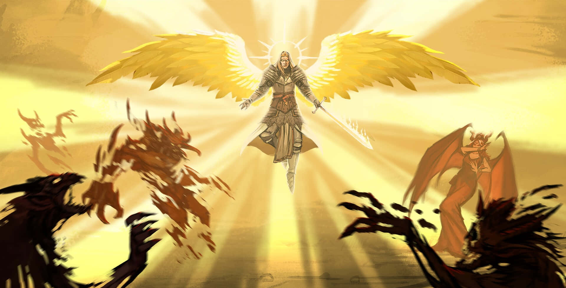 Pathfinder: Wrath Of The Righteous Mighty Angel Background