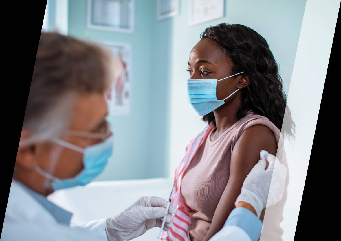 Patient Receiving Vaccine Background