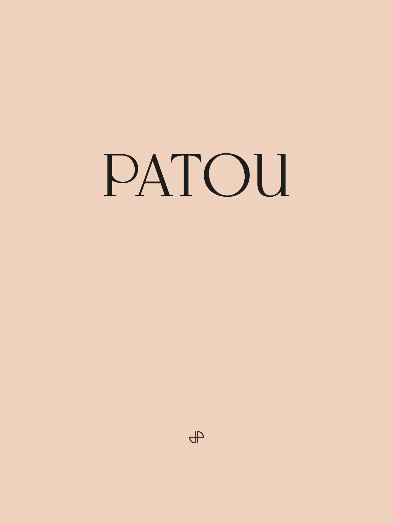 Patou Wordmark In Pastel Backdrop