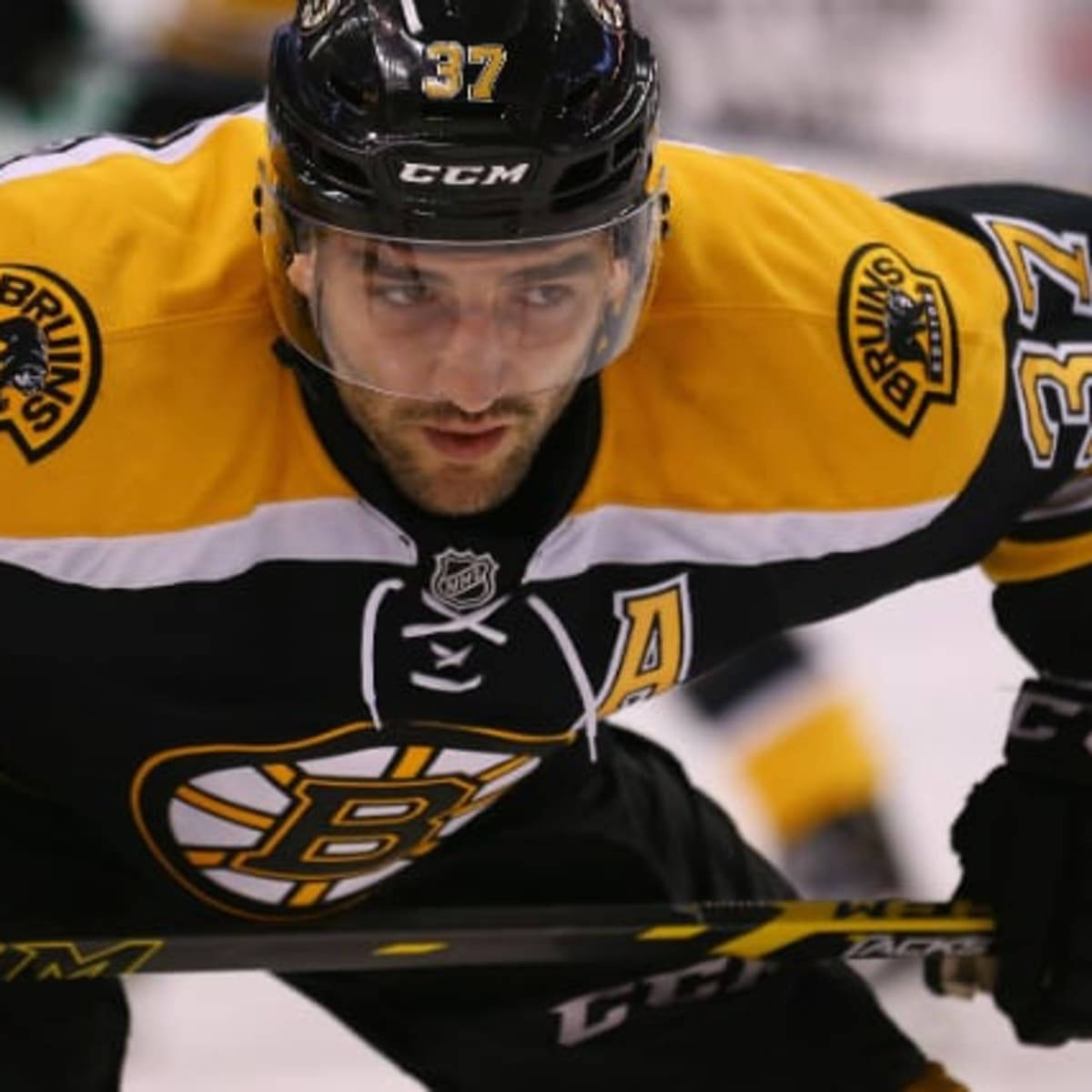 Patrice Bergeron Of Boston Bruins In Action