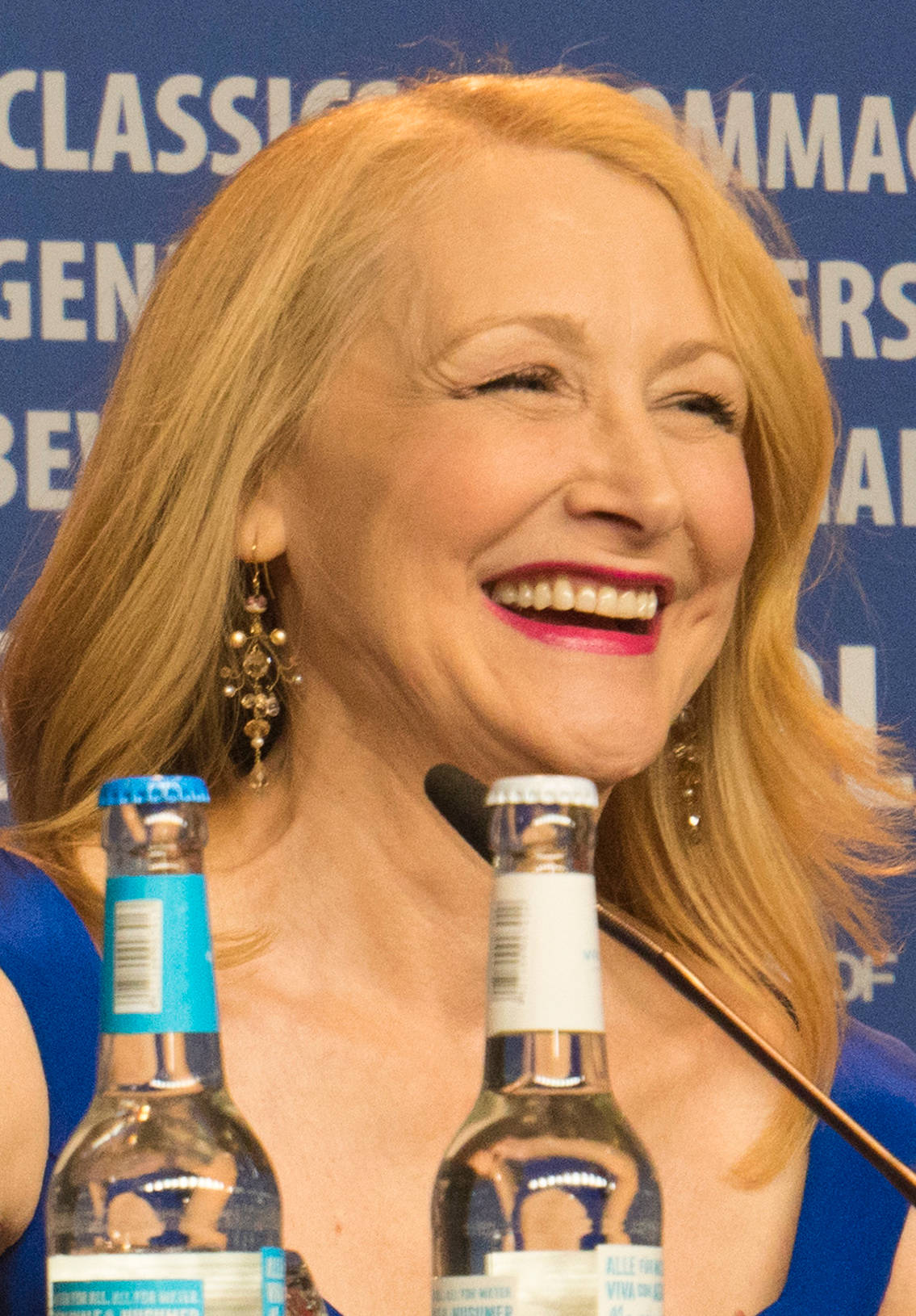 Patricia Clarkson At A Press Conference Background