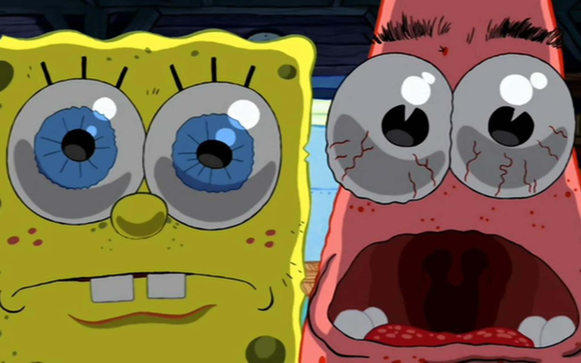 Patrick And Spongebob Crying