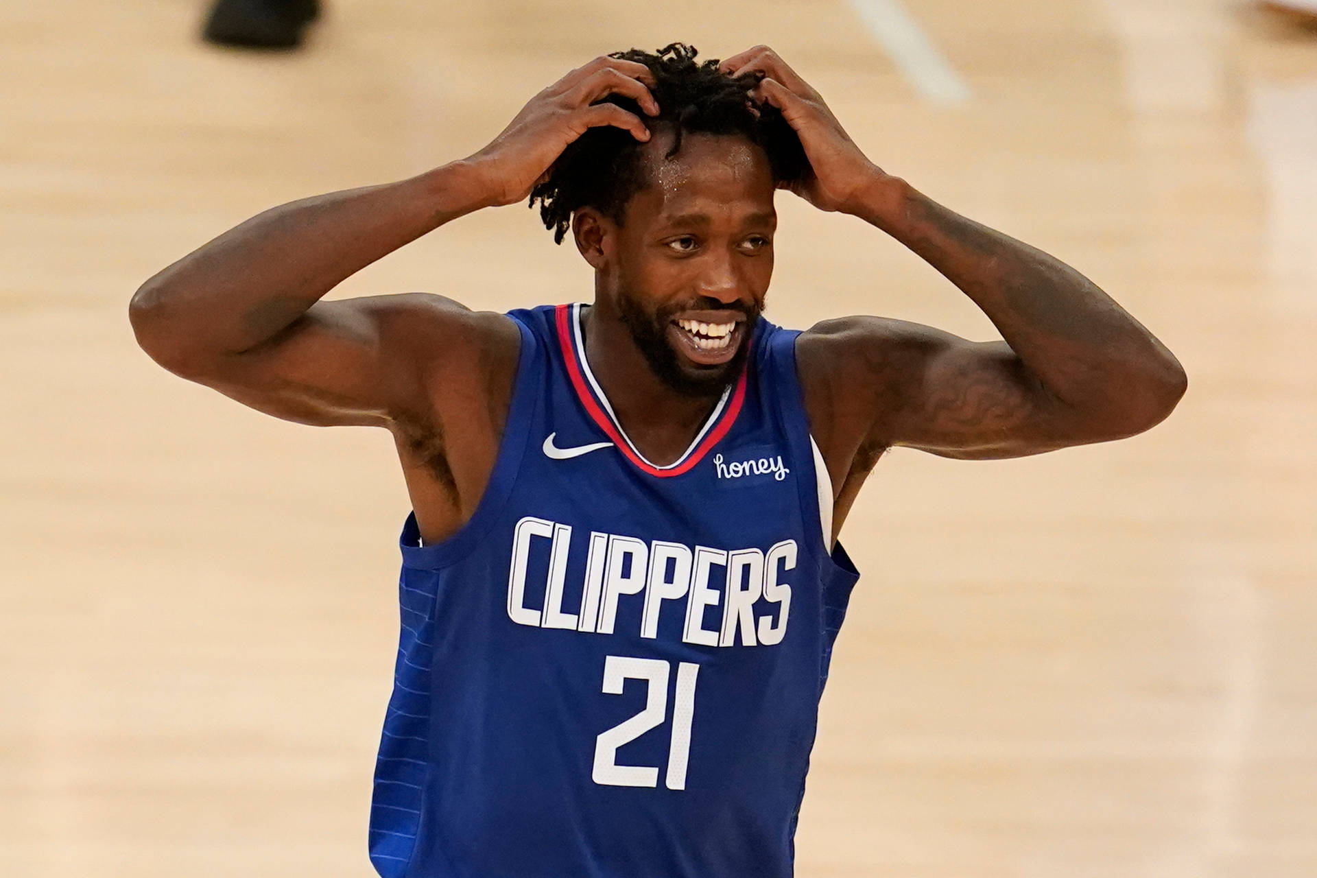 Patrick Beverly In Disbelief Expression Background