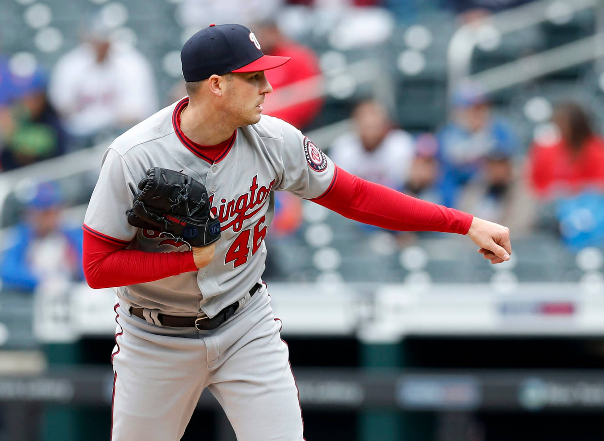 Patrick Corbin Gesturing Background